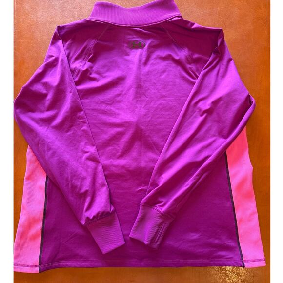 Under Armour UA Train CW 1/2 Zip Long Sleeve Top Women’s 1X Purple Pink - Picture 8 of 8